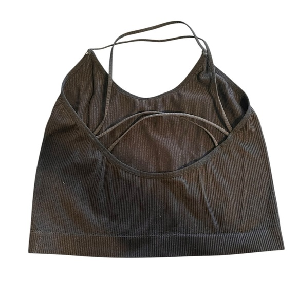 🟣Colsie Ribbed Black Strappy Bralette - Size XL. - Picture 2 of 3